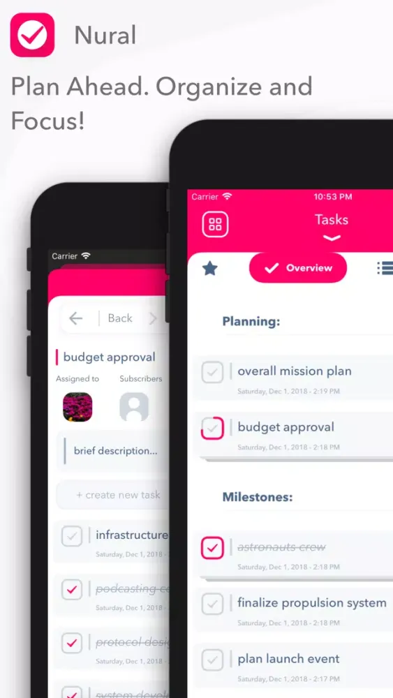 Nural - Tasks, Notes, Messages スクリーンショット