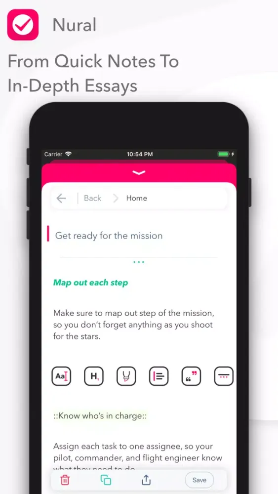 Nural - Tasks, Notes, Messages スクリーンショット
