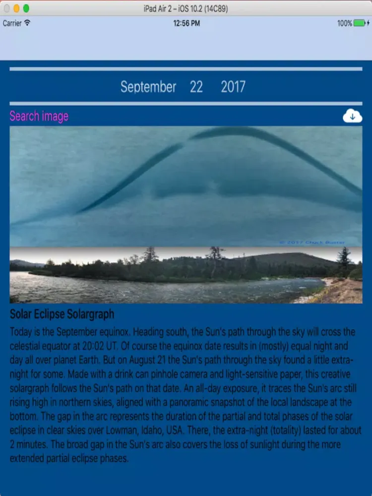 Zrzuty ekranu Astronomy Images iPad 