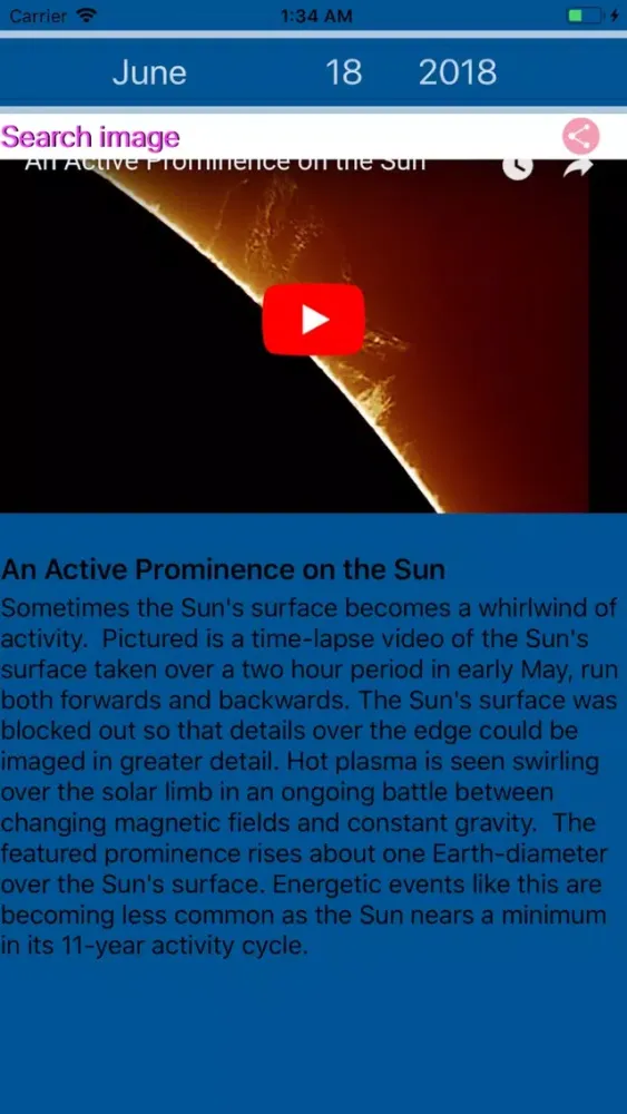 Zrzuty ekranu Astronomy Images