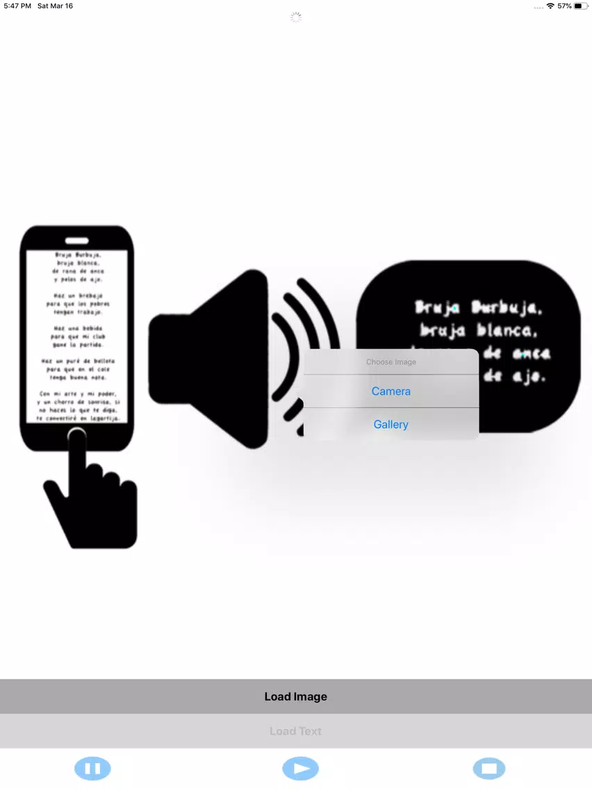 Ảnh chụp màn hình của Image To Voice iPad 