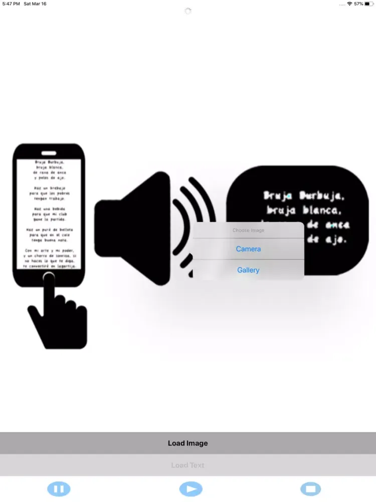 Image To Voice iPad 应用截图