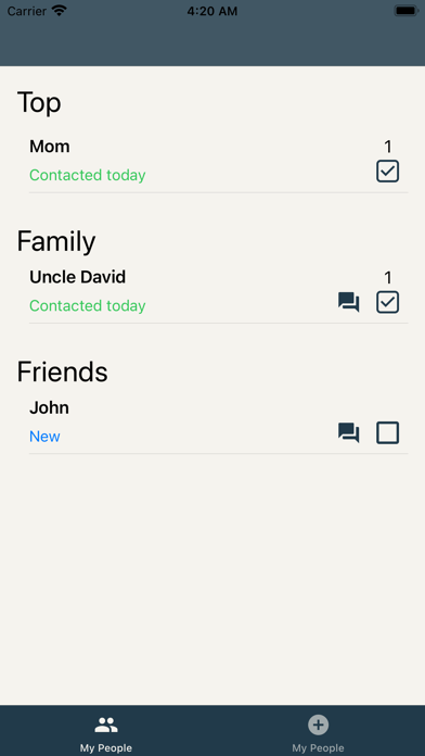 Zrzuty ekranu My People: Stay in Touch