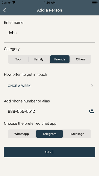 Zrzuty ekranu My People: Stay in Touch