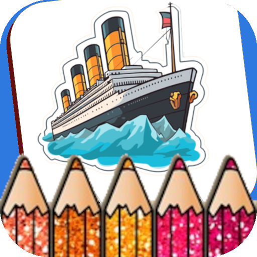 Glitter Ship Coloring