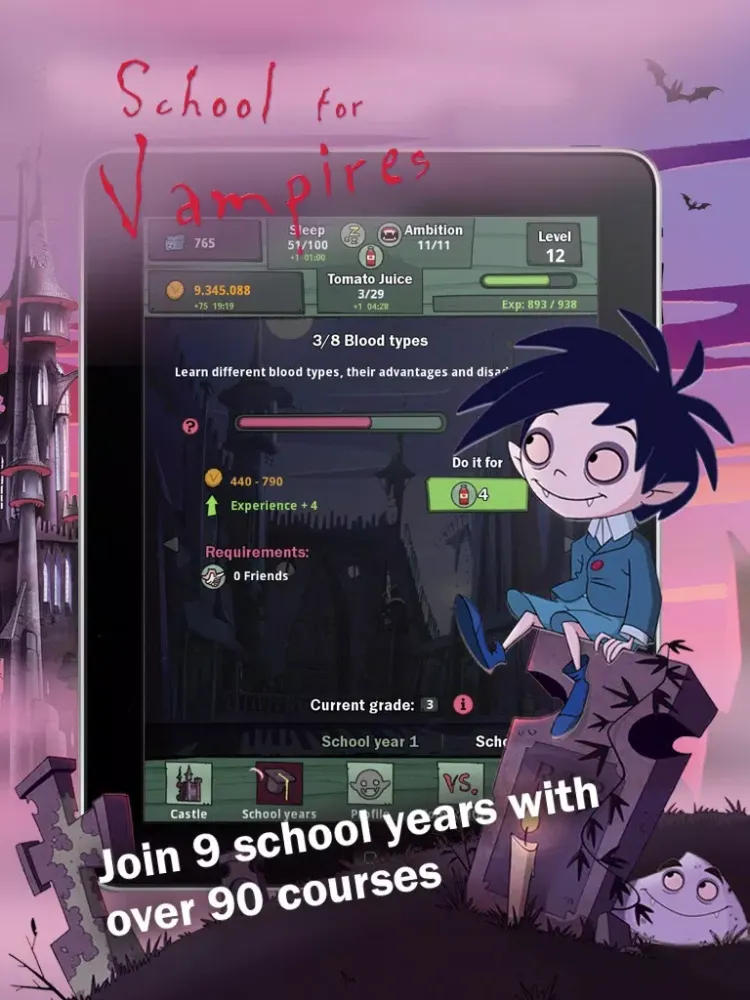 Capturas de pantalla de School for Vampires iPad 