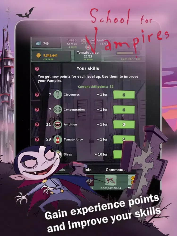 Capturas de pantalla de School for Vampires iPad 
