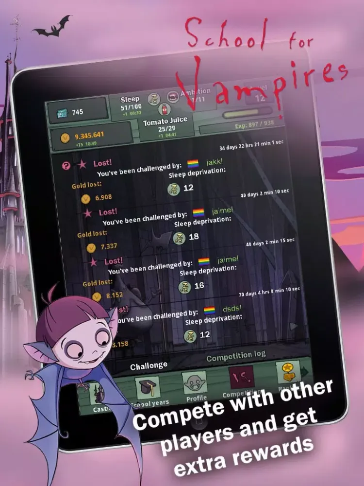 Capturas de pantalla de School for Vampires iPad 