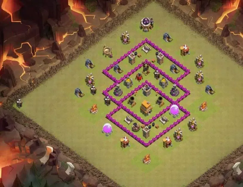 War Base Layouts for COC TH6 Screenshots