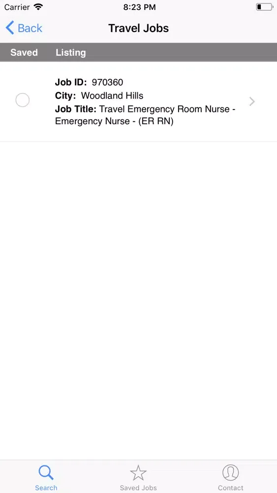 Captures d'écran de NurseJobs