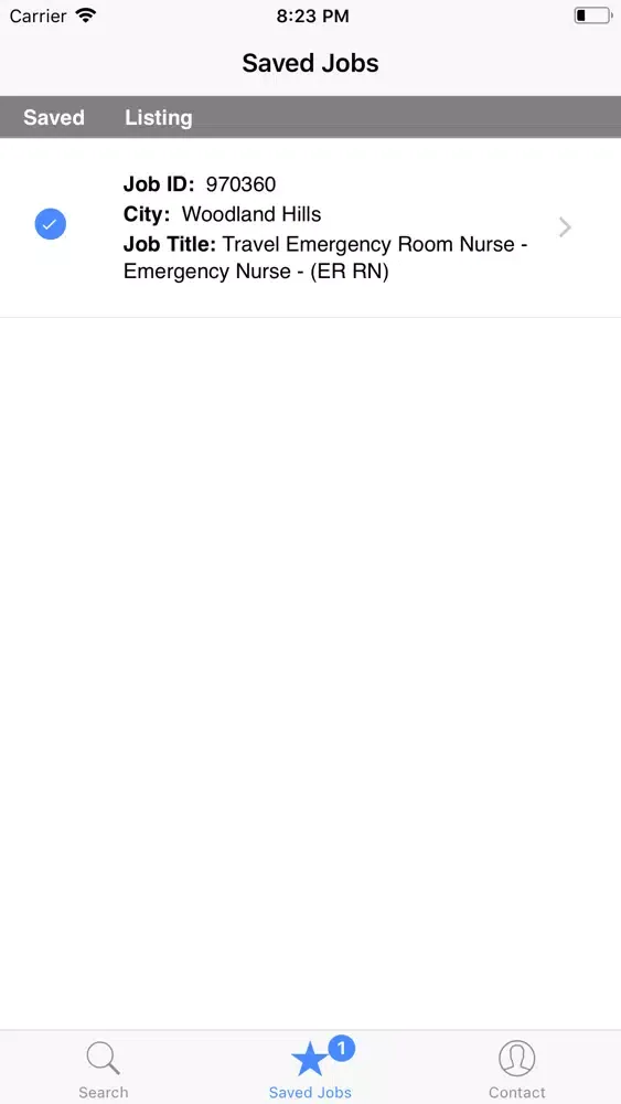 Captures d'écran de NurseJobs