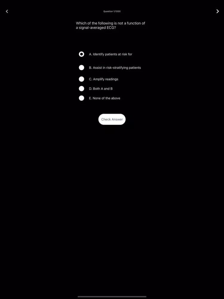 Capturas de tela do Medical Surgical Nursing Q&As iPad 