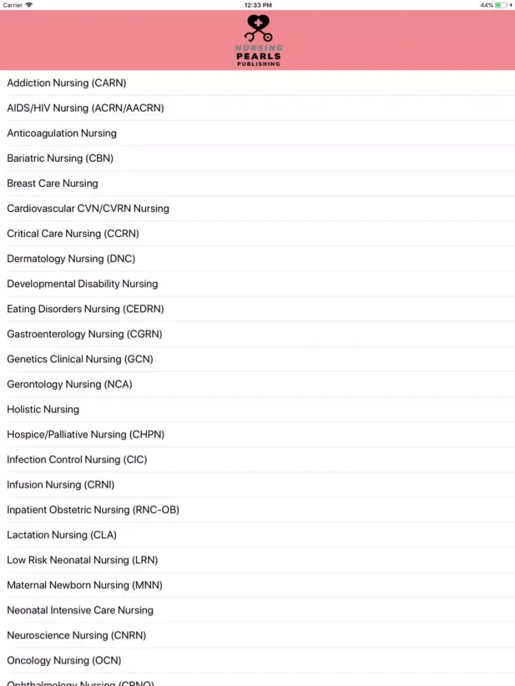 Medical Nursing iPad  Screenshots