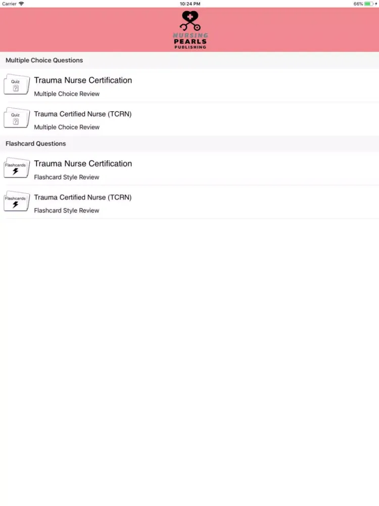Trauma Nursing iPad  스크린샷