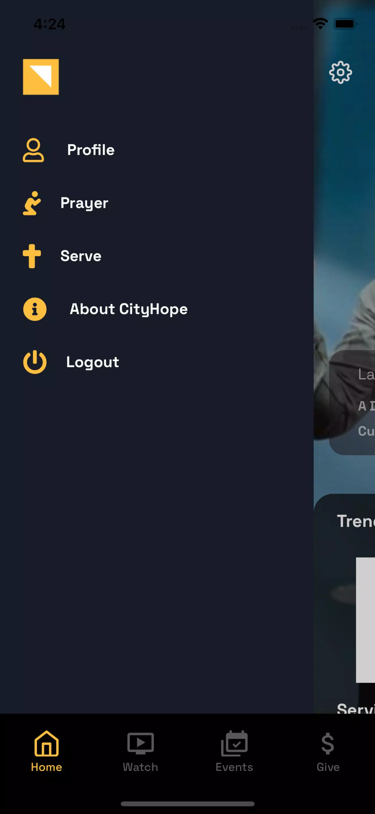 City Hope Church Mobile App Screenshots