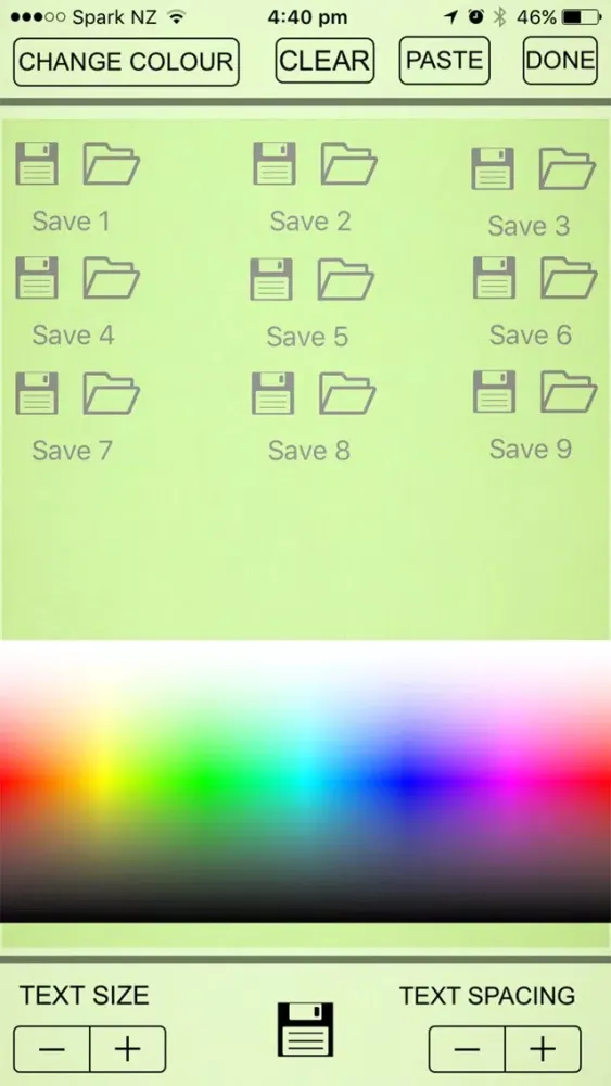 Capturas de tela do Dyslexia Paper Pro