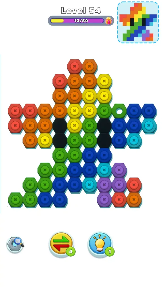 Nut n Bolt Sort: Color Puzzle 스크린샷