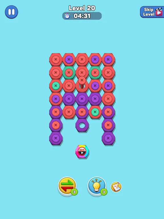 Nut n Bolt Sort: Color Puzzle iPad  スクリーンショット