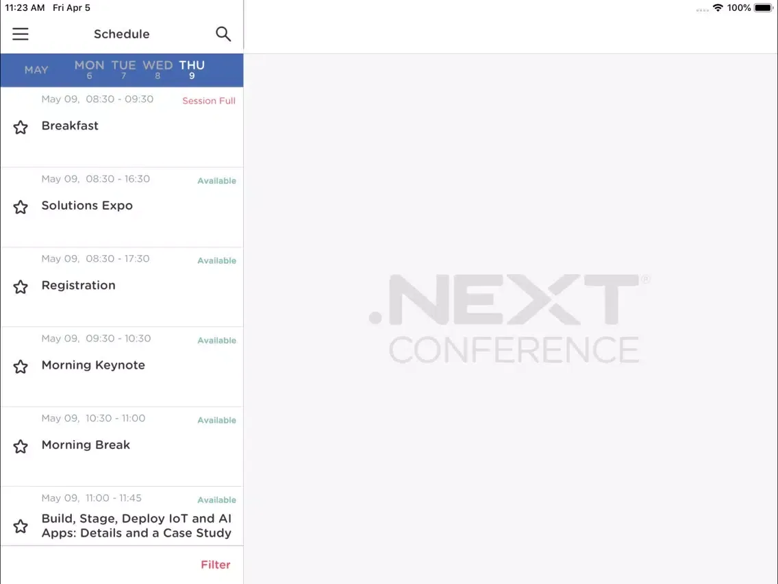Nutanix .NEXT iPad  Screenshots
