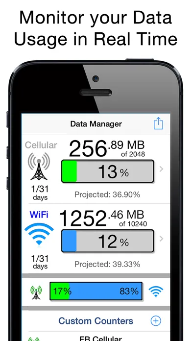Data Manager - Monitor Data Usage Screenshots