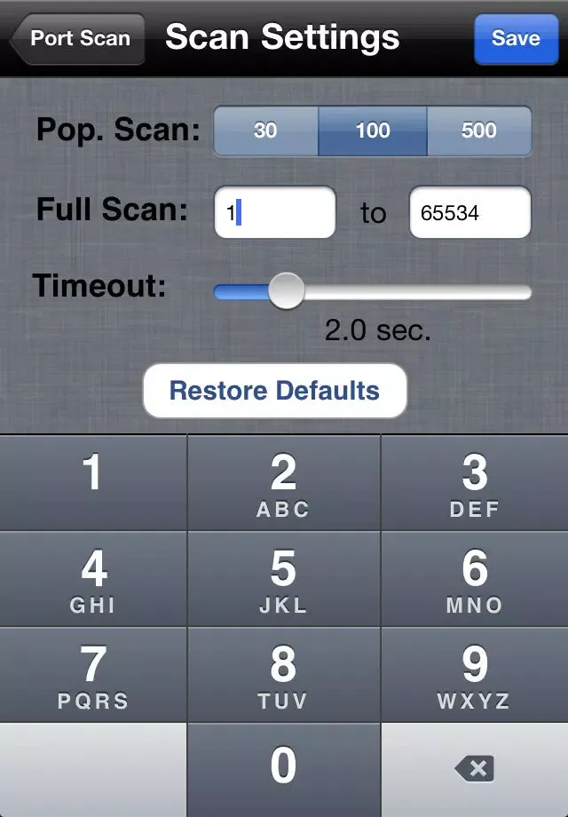 PortScan Screenshots