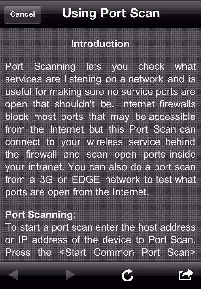 PortScan Screenshots