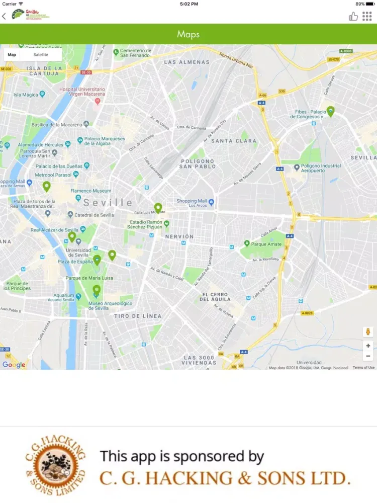 Ảnh chụp màn hình của INC Congress: Sevilla 2018 iPad 
