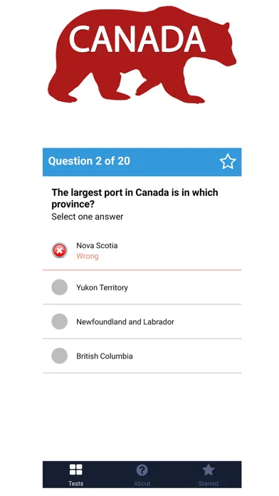 Zrzuty ekranu Canadian citizenship [TEST]
