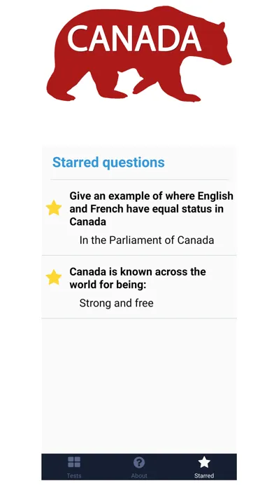 Zrzuty ekranu Canadian citizenship [TEST]