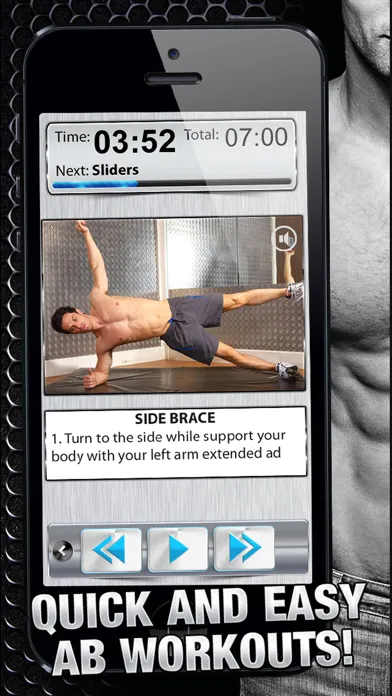 Capturas de tela do Ab Workout X FREE+ Six-Pack Core Abdomen Exercises