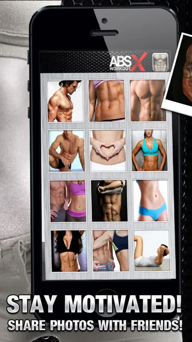 Capturas de tela do Ab Workout X FREE+ Six-Pack Core Abdomen Exercises