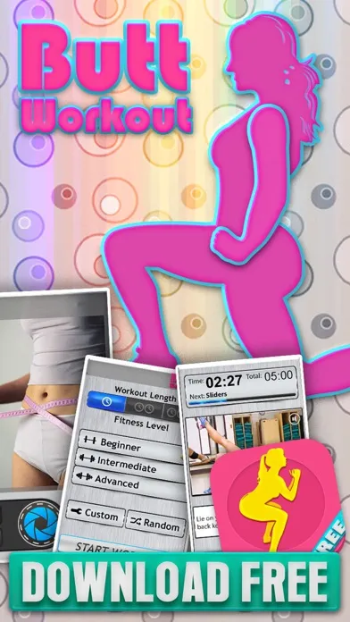 Butt Workout FREE HD - Aerobic Exercises Thigh Leg应用截图