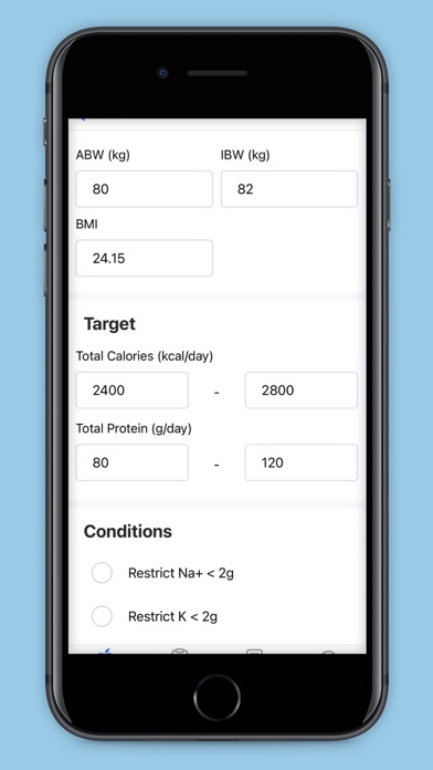 ภาพหน้าจอของ Nutri-Calculator