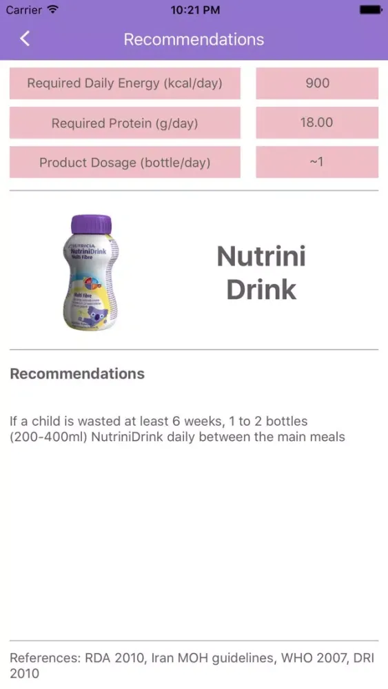 تصاویر Nutricia Percentile Calculator