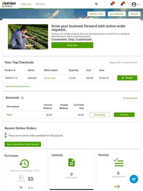 Nutrien Ag Solutions iPad  سکرین شاٹس