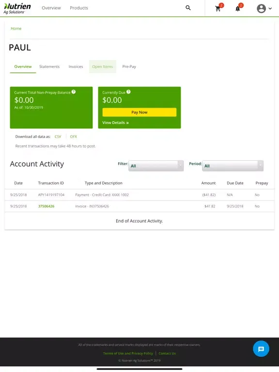 Nutrien Ag Solutions iPad  سکرین شاٹس