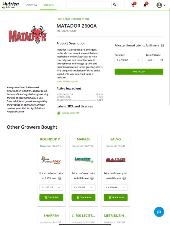 Nutrien Ag Solutions iPad  سکرین شاٹس
