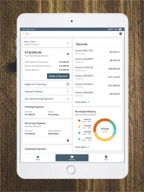 Nutrien HUB iPad  স্ক্রিনশট