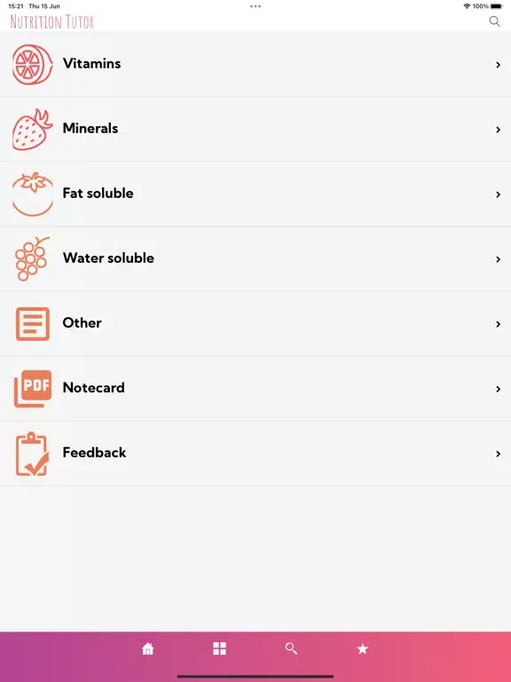 Nutrition Tutor: Study Guide iPad 应用截图