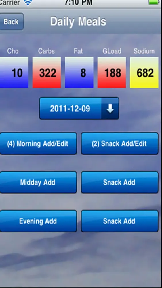 Nutrilife Diabetes Glucose Tracker Carb Counter应用截图