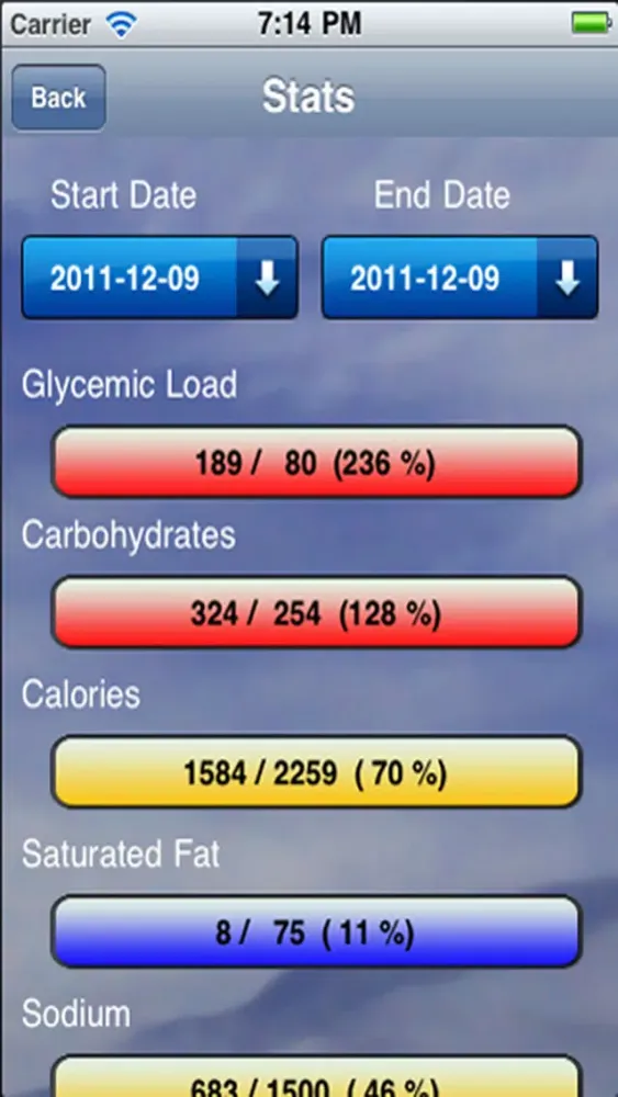 Nutrilife Diabetes Glucose Tracker Carb Counter应用截图