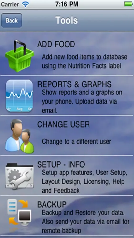 Nutrilife Diabetes Glucose Tracker Carb Counter应用截图