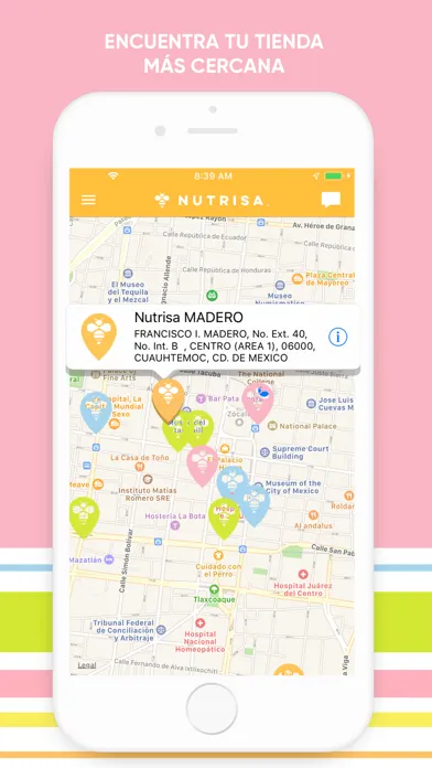 Capturas de tela do Nutrisa