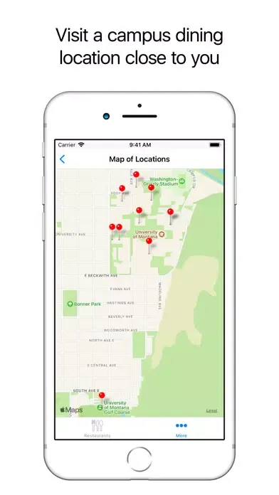 UM Campus Dining Screenshots