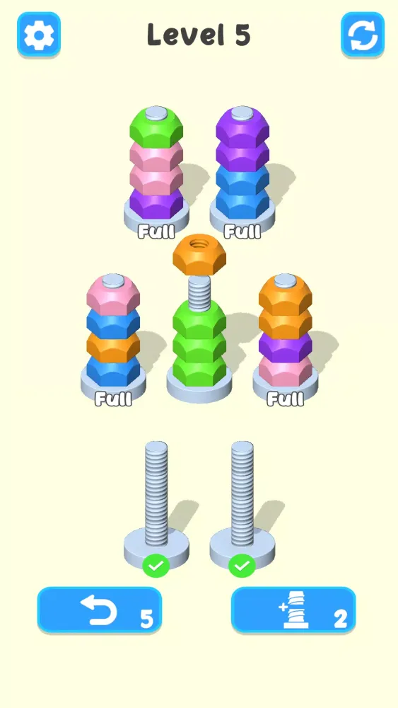Nuts Sort - Color Puzzle Screenshots