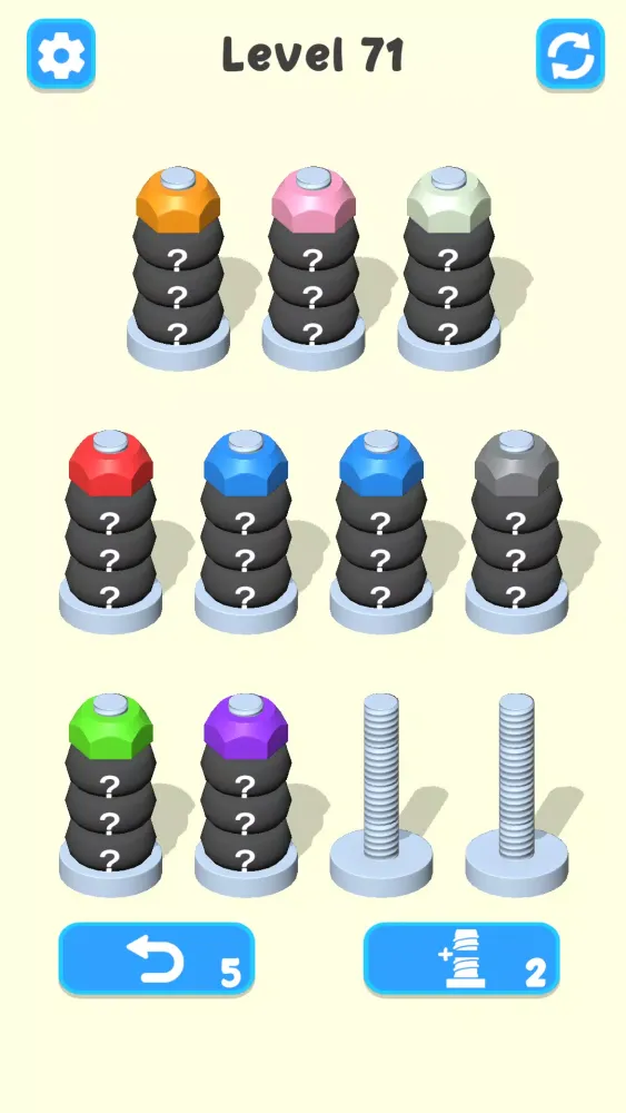 Nuts Sort - Color Puzzle Screenshots