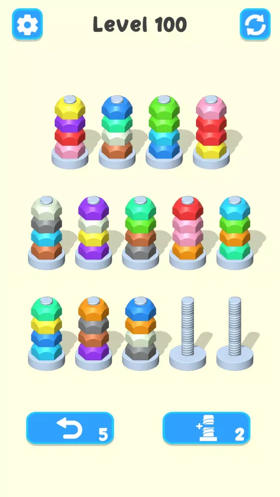 Nuts Sort - Color Puzzle Screenshots