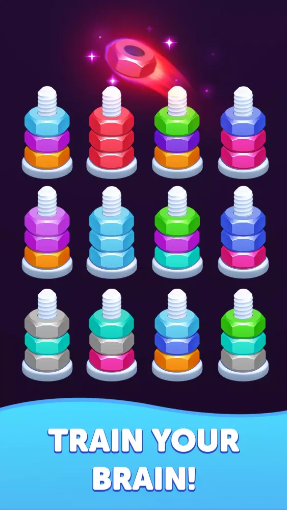 Nuts Sort - Color Bolt Screenshots