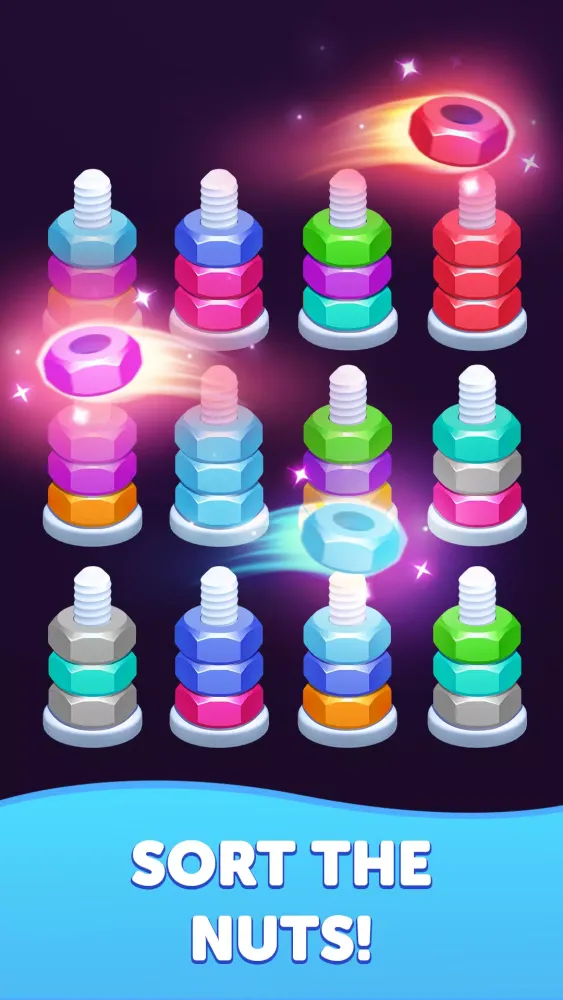 Nuts Sort - Color Bolt Screenshots
