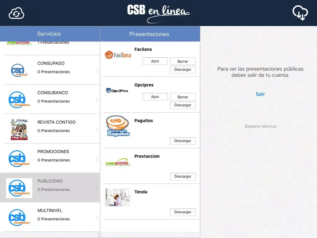 CSB en linea iPad  स्क्रीनशॉट